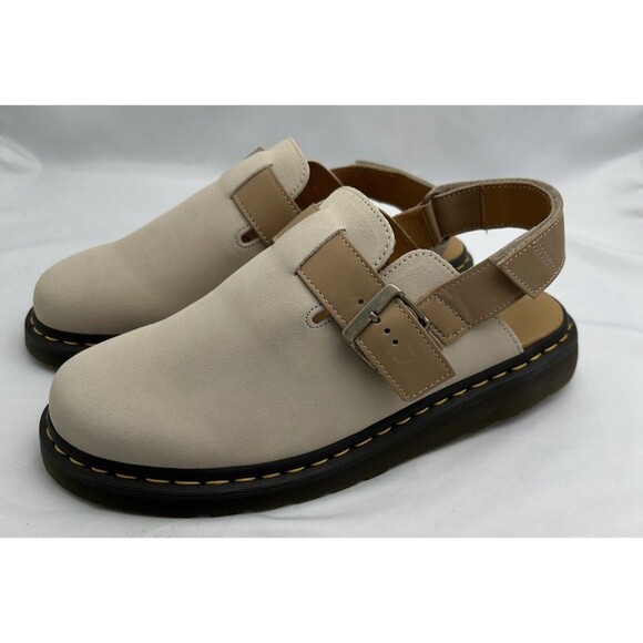 NWOB Dr Martens Jorge II Suede & Leather Slingback Mules Unisex Sz M 11-L 12